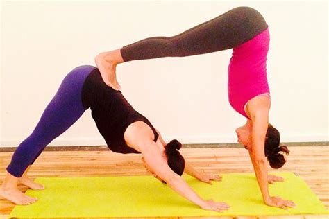 Partner yoga is becoming increasingly popular. Резултат с изображение за yoga poses for two people # ...