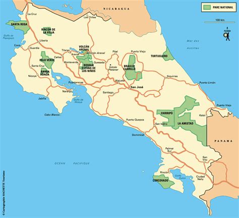 Carte Du Costa Rica ≡ Voyage Carte Plan
