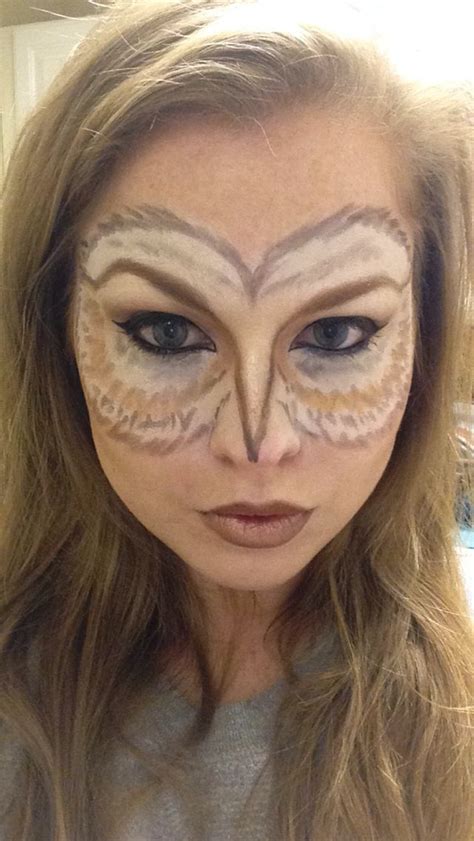 Beauty Wonderland My Costume Is My Face Feminine Owl Makeup Owl