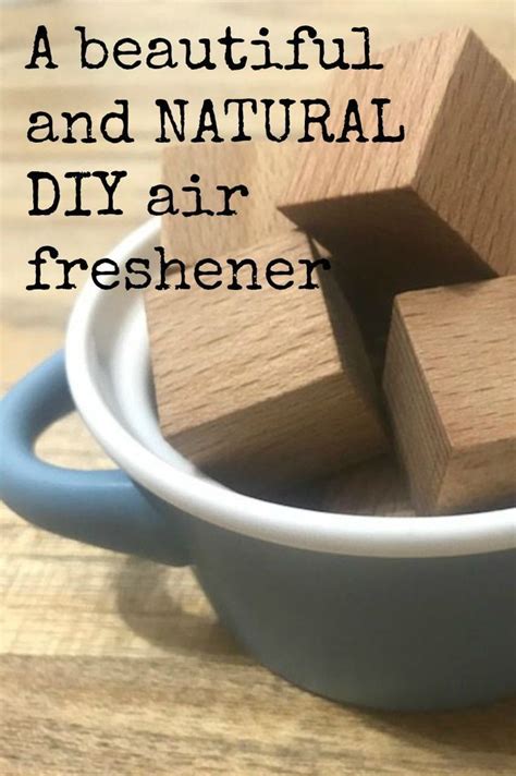 Diy Air Freshener With Wooden Blocks And Mandarin Oil Diy Air