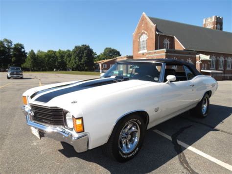 1972 White Restored Chevelle Ss454 Ls5 Convertible Reduced Price For