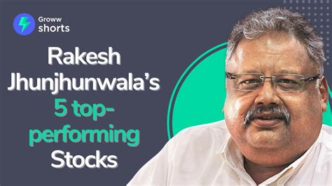 Rakesh Jhunjhunwalas 5 Top Performing Stocks Rakesh Jhunjhunwalas