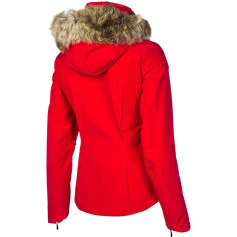 Spyder Posh Real Fur Trim Jacket Womens Clothing