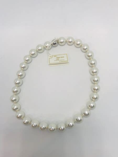 12 Mm White Majorca Pearl Choker Necklace Majorca Pearls