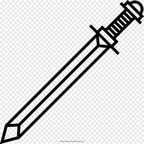 Sword Drawing Раскраска Меч значок угол карандаш png PNGEgg