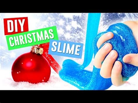 The only two ingredients that you need are glue and laundry detergent. DIY Christmas Slime with Glitter | How to Make Slime with ...