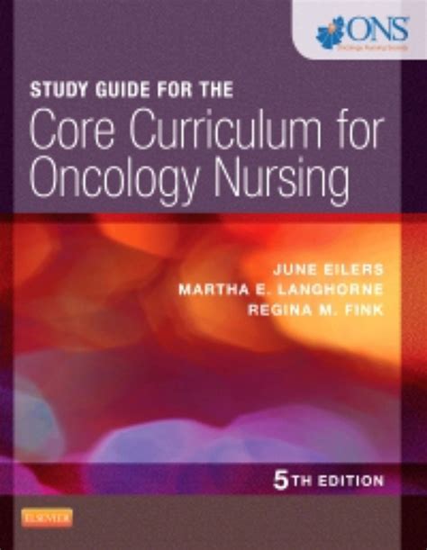 Study Guide For The Core Curriculum For Oncology Nursing Ebook En Laleo