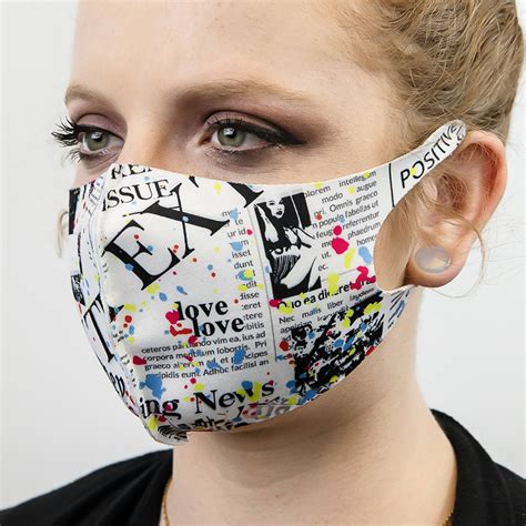 Full Color Soft Fabric Reusable Face Masks Face Masks