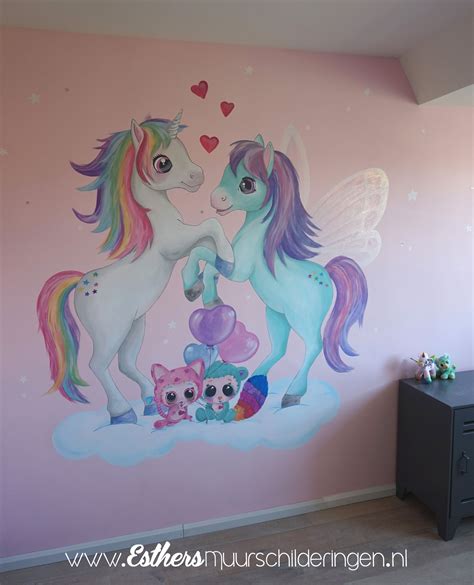 Unicorn Wall Painting Unicorn Bedroom Wall Unicorn Mural Tree Wall