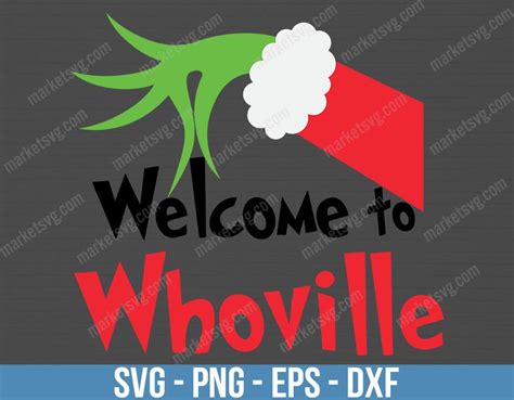 Welcome To Whoville Grinch Dr Seuss Svg Christmas Svg Grinch Svg