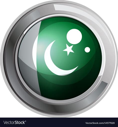 Badge Design For Pakistan Flag Royalty Free Vector Image