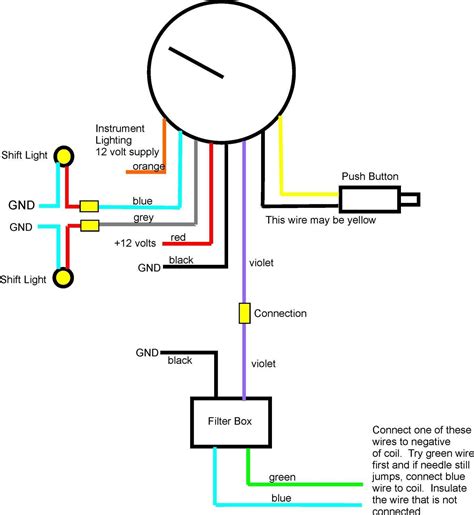 digital speedometer universal motorcycle speedometer wiring diagram