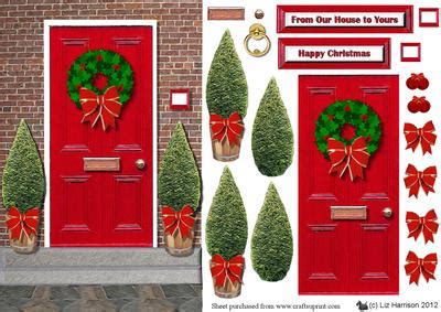 See more ideas about decoupage, painting on wood, crafts. Christmas Front Door 3D Decoupage - CUP355828_15 ...