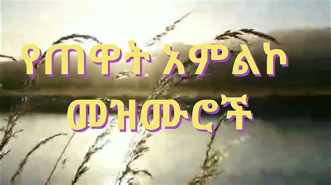 🛑የጠዋት አምልኮ መዝሙሮች Amazing Ethiopian Gospel Song New Protestant Mezmur