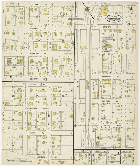 Hubbard City 1916 Sheet 4 Side 1 Of 1 The Portal To Texas History