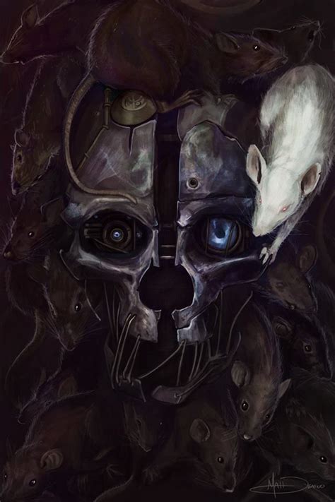 A Mask Among Rats Artwork By Matt Demino Dishonored Dishonored