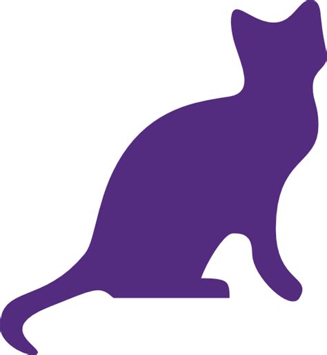 Purple Cat Clip Art At Vector Clip Art Online