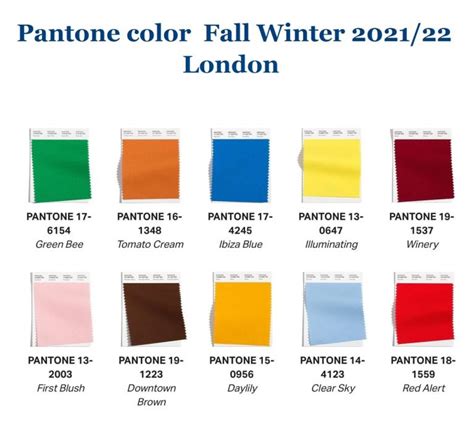 Pantone Fashion Color Trends For Autumnwinter 20212022