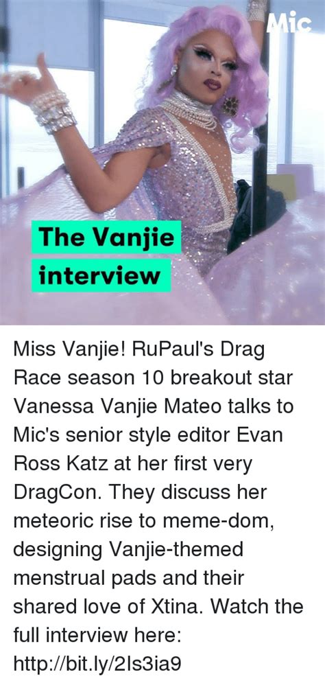 The Vanjie Interview Miss Vanjie Rupaul S Drag Race Season 10 Breakout Star Vanessa Vanjie