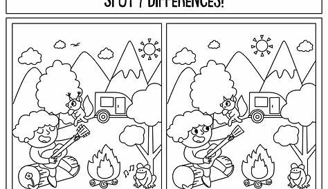 14 Best Images of Spot The Difference Worksheets For Adults - Find Spot