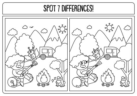14 Best Images Of Spot The Difference Worksheets For Adults Find Spot
