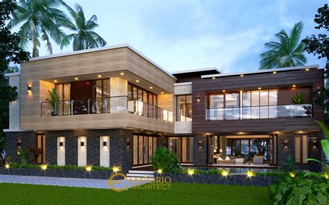 Solusinya dengan menggunakan desain rumah minimalis 2 lantai yang tentunya dapat diterapkan dalam lahan yang sempit. Desain Rumah Modern 2 Lantai Bapak Andy di Sumatera Utara