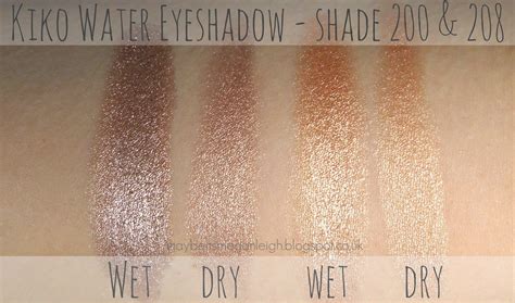 Kiko Water Eyeshadow In Shades 200 And 208 Review And Swatches Maybe
