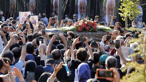 Iran Funeral Of Houshang Ebtehaj The Greatest Contemporary Persian