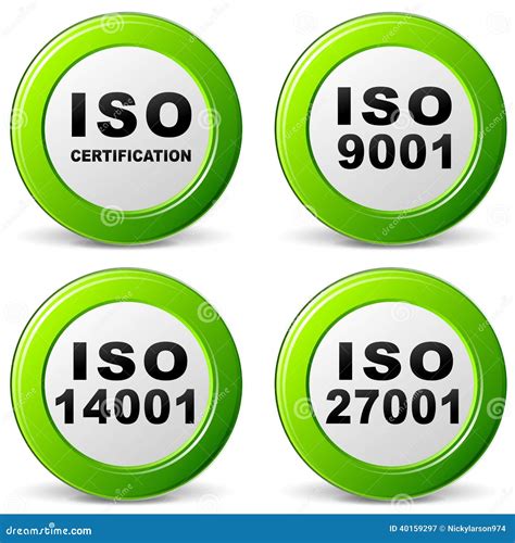Vector Iso Certification Icon Stock Vector Image 40159297