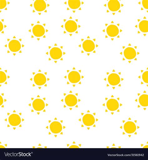 Sun Pattern For Summer In Background Royalty Free Vector