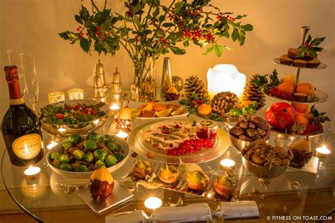 Whether you're after traditional christmas food ideas, festive appetisers or vegetarian recipes for christmas, these winning creations are sure to our tasty canapés make great christmas day starter ideas, our alternatives to turkey give you more freedom for your main course. Love this table display || from fitnessontoast.com | Healthy christmas dinner, Healthy christmas ...
