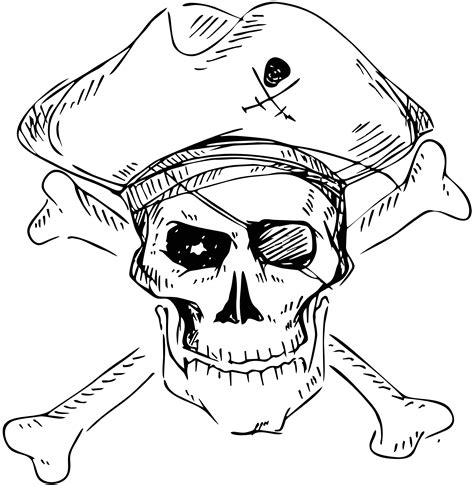 Pirate Hat Sketch At Explore Collection Of Pirate
