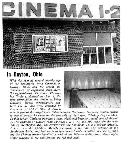 Southtown Cinemas I And Ii In Dayton Oh Cinema Treasures
