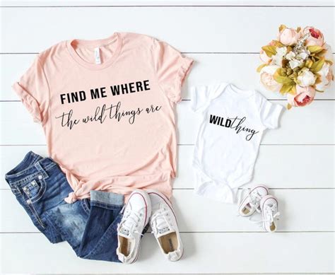 mother daughter shirts matching mom daughter find me where etsy