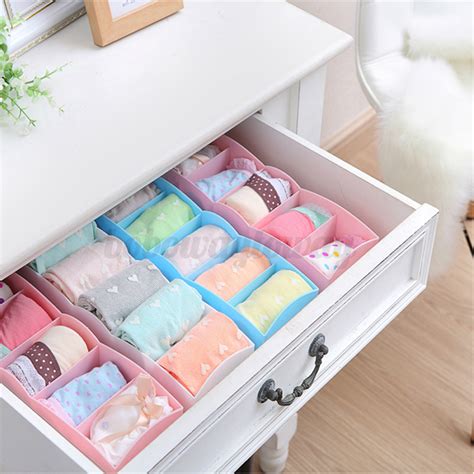 16 sock drawer organizer diy ideas your socks will love. DIY Plastic Underwear Bras Sock Ties Organizer Storage Box ...