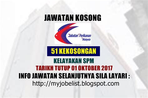 Jawatan kosong terkini di universiti putra malaysia (upm) ogos 2018. Jawatan Kosong Kerajaan Terkini di Jabatan Perikanan ...
