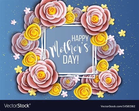 Mothers Day Greeting Card Royalty Free Vector Image
