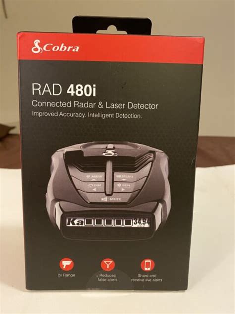 Cobra Rad 480i Radar Detector Black 0180009 1 For Sale Online Ebay