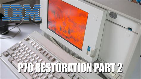 Ibm Ps2 P70 Restoration And Demo Gas Plasma Display Part 2 Youtube