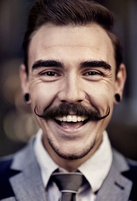 Simple Handlebar Mustache With Thin And Rolling Ends Handlebar