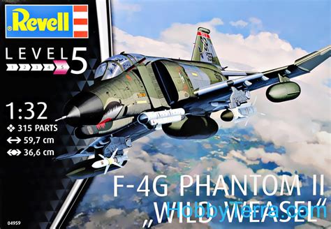 Plastic Model 132 F 4g Phantom Ii Wild Weasel Revell 04959