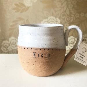 Handmade Mug With Name Personalized Pottery Custom Mug Pottery Handmade