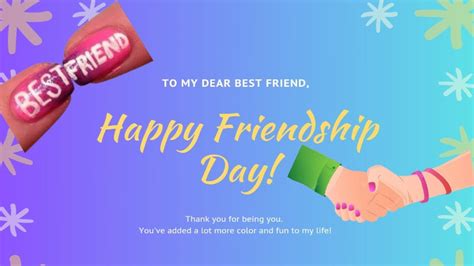 Happy Friendship Day Special Nail Art Nailart Friendship YouTube