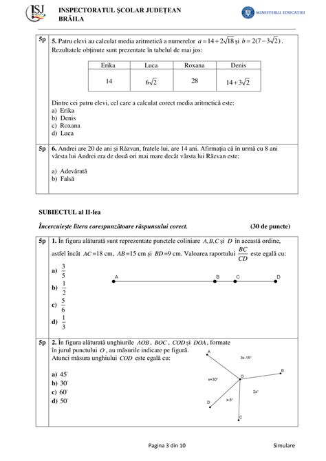 Update Martie 2022 Clasa A 8 A Simulari Judetene Evaluarea Nationala