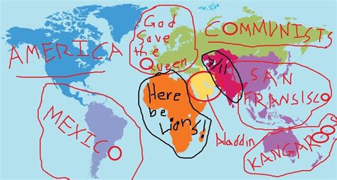 Found This Version Of The World Map Not So Bad Funny