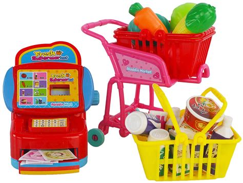 Toys Kids Mini Super Market Toy Playset W Mini Cash Register