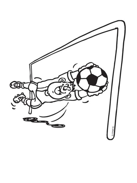 Voetbal waar en wanneer je maar wilt. doelman | Voetbal Wk2014 kleurplaten | Pinterest