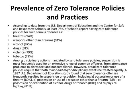 Ppt Zero Tolerance Policy Powerpoint Presentation Free Download Id1863260