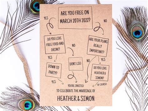 Funny Wedding Invitations For Couples With A Sense Of Humor