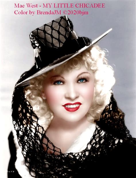 mae west my little chicadee color by brendajm ©2020bjm mae west classic hollywood